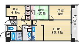 グリーンヒルパート2 2SLDKの間取図画像
