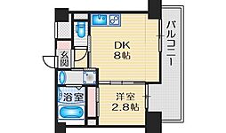 アドバンス江坂ラシュレ 1LDKの間取図画像