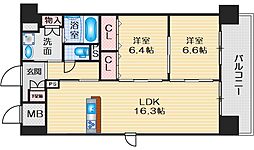 第2関根マンション 2LDKの間取図画像