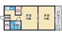 アペックスシティー5 1DKの間取図画像