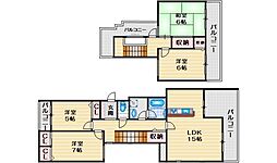 クレリエール21藤白台 4LDKの間取図画像