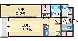 フレシール 1LDKの間取図画像