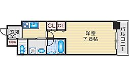 KDXレジデンス豊中南 1Kの間取図画像