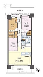 プラウドシティ仙川 2SLDKの間取り