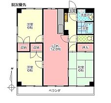 エスケイビル船小路 501 ｜ 大分県別府市船小路町2番33号（賃貸アパート3LDK・5階・68.00㎡） その2