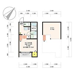 JR仙山線 北仙台駅 徒歩9分の賃貸アパート