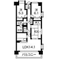 上杉シティハウス2階14.0万円