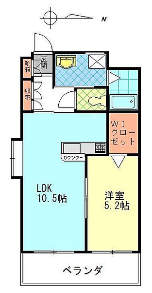 フローラ桜ヶ丘 102｜大分県大分市金池南1丁目(賃貸アパート1LDK・1階・40.00㎡)の写真 その3