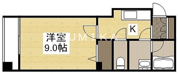 ｈｉｇｈｓ　ｔｏｐ　表町 ｜岡山県岡山市北区表町3丁目(賃貸マンション1K・5階・30.68㎡)の写真 その2