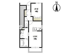 カーサ　リヒト II（Ｃａｓａ　Ｌｉｃｈｔ II）  ｜ 岡山県岡山市北区北方3丁目（賃貸アパート1LDK・1階・35.81㎡） その2