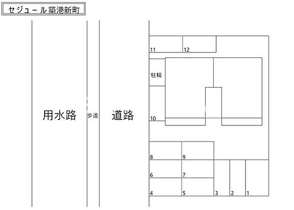 セジュール築港新町 ｜岡山県岡山市南区築港新町2丁目(賃貸アパート2LDK・2階・60.88㎡)の写真 その5