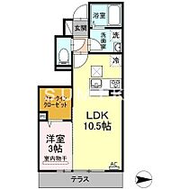 プランタン  ｜ 岡山県岡山市南区新福1丁目（賃貸アパート1LDK・1階・34.62㎡） その2