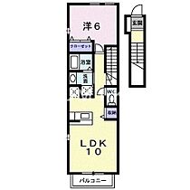 アリヴィオ・ランシェ  ｜ 岡山県岡山市北区青江4丁目（賃貸アパート1LDK・2階・42.37㎡） その2