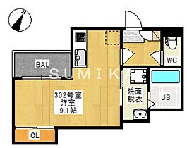 REGALEST 西崎本町  ｜ 岡山県岡山市北区西崎本町（賃貸アパート1R・3階・25.87㎡） その2