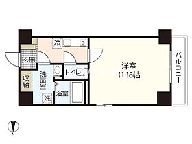 エメラルドHILL  ｜ 岡山県岡山市北区中山下2丁目（賃貸マンション1K・8階・34.08㎡） その2