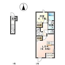 Ｓｈｉｎｏｇｏｚｅ　Ｈｏｕｓｅ  ｜ 岡山県岡山市中区四御神（賃貸アパート1LDK・2階・42.82㎡） その2