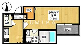 REGALEST 神宮寺  ｜ 岡山県岡山市北区北方1丁目（賃貸アパート1K・1階・26.26㎡） その2