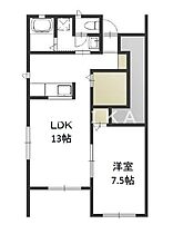 ファルコンI  ｜ 岡山県岡山市北区平野（賃貸アパート1LDK・1階・47.40㎡） その2