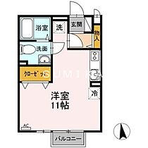 ＤＯＬＣＥ  ｜ 岡山県岡山市中区赤田（賃貸アパート1R・1階・29.25㎡） その2