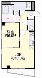 Ｃｕｏｒｅ 6階1LDKの間取り