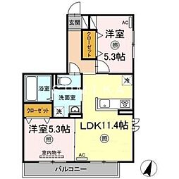 間取図画像 2LDK