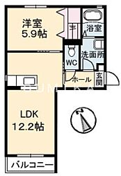 間取図画像 1LDK