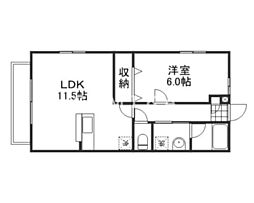 間取図画像 1LDK
