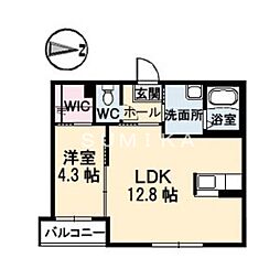 間取図画像 1LDK