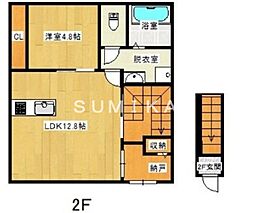 Ｓｉｒｉｕｓ　Ｓ棟 2階1LDKの間取り