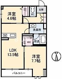 間取図画像 2LDK