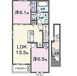 間取図画像 2LDK