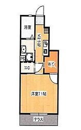 NewArk 1Kの間取図画像