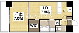 WillDo岡山駅西口 1LDKの間取図画像