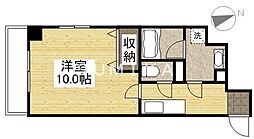 Piacity医大東 1Kの間取図画像