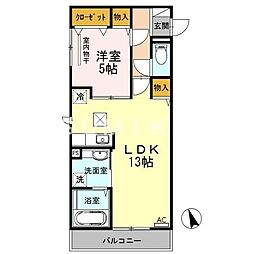 ルーチェ 1LDKの間取図画像