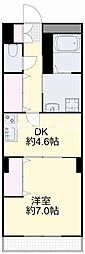 ファルマ+ 1DKの間取図画像