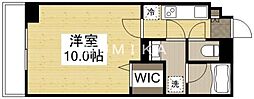FriendCourt岡山医大東 1Kの間取図画像