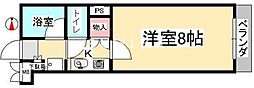 イマージュ・シャトー 1Kの間取図画像