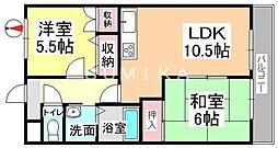セブンスヘブン今 2LDKの間取図画像