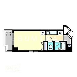 グランドメゾン藤 1Kの間取図画像