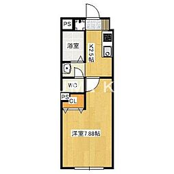 Primrose 1Kの間取図画像