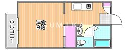 ANIESUBEE 1Kの間取図画像