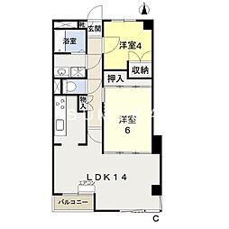 ヴィラ・ノーバ 2LDKの間取図画像