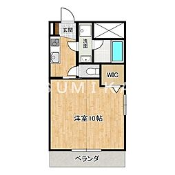 セレッソ奥田西町 1Kの間取図画像