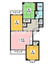 ドミール94 3LDKの間取図画像