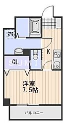 grandnoir 1Kの間取図画像