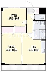 グランドライフJK 2DKの間取図画像