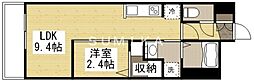 月光旭東町 1LDKの間取図画像