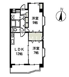 エ・アロール 2LDKの間取図画像