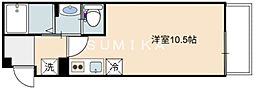 グランメゾン津島南 ワンルームの間取図画像